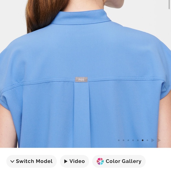 FIGS Rafaela Oversized Scrub Top - Picture 10 of 11